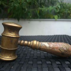 Vintage Solid Brass Judge's/Auctioneer's Gavel