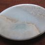 Unique Persian Pale Blue Green & Cream Onyx Plinth / Base Image 2