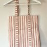 Sezane horizontal pink stripe tote bag Image 2