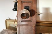 Antique Western Electric hand crank telephone