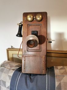 Antique Western Electric hand crank telephone
