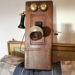 Antique Western Electric hand crank telephone