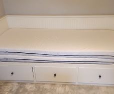IKEA HEMNES Day Bed with 3 drawers and 2 mattresses