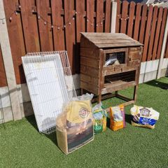 Guinea Pig Cage + food & accessories