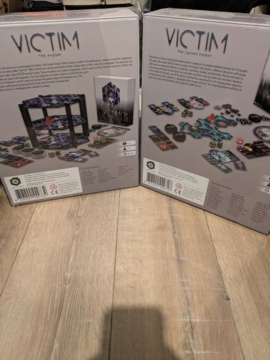 Victim Board Game Kickstarter Bundle Cursed Forest Asylum Expansion New