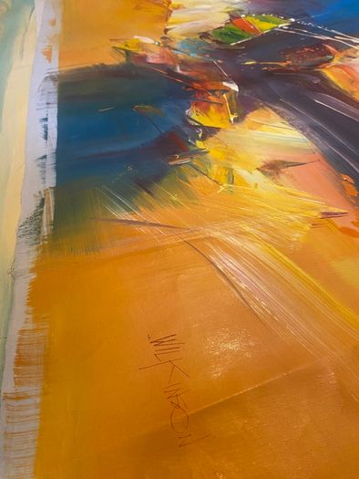 Large Hand Painted Oil on Canvas - Modern Abstract Impressionism