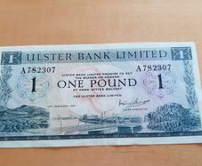 Ulster Bank note 1971