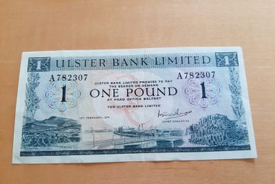 Ulster Bank note 1971
