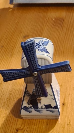 Dutch Delft Hand Painted Blue And White Ornament. 7 in total.All Marked.