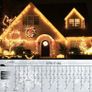 460 LEDs 17.5m/57Ft Icicle Outdoor Christmas Lights,Christmas Outdoor Lights Warm White with 8Modes Fairy Lights Plug in for Home/Window/Party (FREE POSTAGE) Image 5