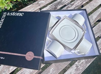 Cup & Saucers Set Atticus & Stone