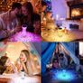 Diamond Table Lamp, Touching Control Romantic Rose Crystal Lamp,16 Colour Changing Lamp Bedside Light, 2000mAh Battery Crystal Lamp LED Diamond Lamp for Bedroom Living Room Party Dinner Decor Image 5