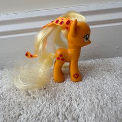 My Little Pony 2010 G4 Friendship is Magic AppleJack Hair Ribbon approx. 7.5 cm. Used Please see photos
