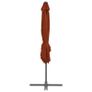Cantilever Umbrella  Cantilever Umbrella with Steel Pole Terracotta 250x250 cm Image 4