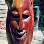 Two carved tribal masks Image 3