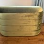 Green Velvet Ottoman with storage Image 3