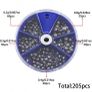 fishing sinkers 205 pieces Image 2