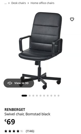 Office Chair Ikea Renberget