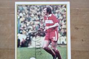 Terry Cooper Middlesbrough Autograph Topps 1977 Trade Card