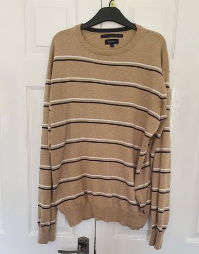 gant pima cashmere jumper size xl sand in fab condition