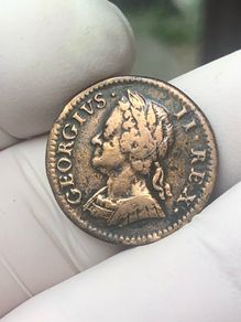 1754 Farthing George II