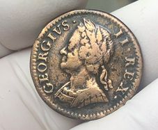 1754 Farthing George II