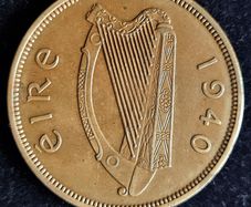 Ireland 1940 Excellent penny coin