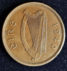 Ireland 1940 Excellent penny coin