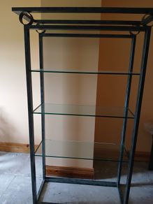 Shelving Unit with glass shelves