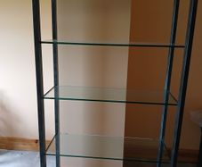 Shelving Unit with glass shelves