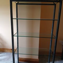 Shelving Unit with glass shelves