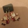 Santa christmas drop earrings Image 2