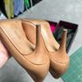 Vince Camuto ladies nude leather shoes size 41 Image 6