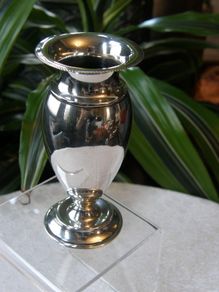 Antique Victorian Solid Silver Posy Vase, Deakin & Francis, 10cm, 47.5g