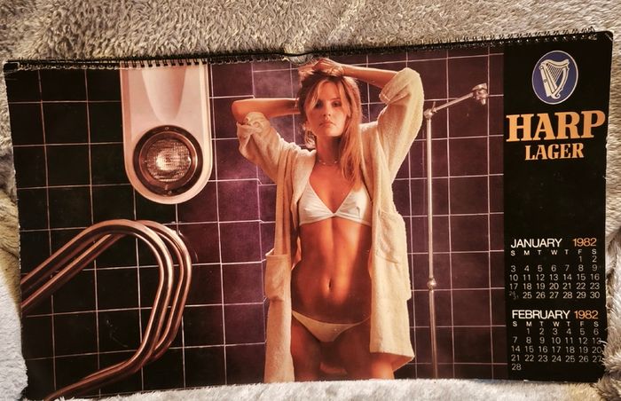 Rare vintage harp lager calendars