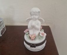 cherub trinket box
