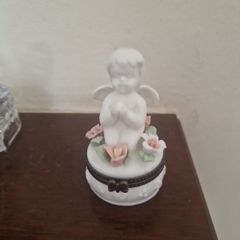 cherub trinket box