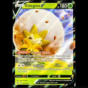 Eldegoss V 019/192 Double Holo Ultra Rare Rebel Clash Pokemon Card Holo