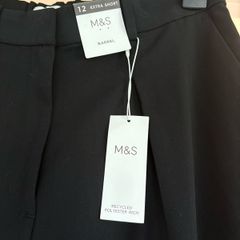 M&S barrel leg trousers Size 12 extra short BNWT