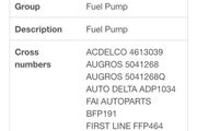 Toyota fuel pump