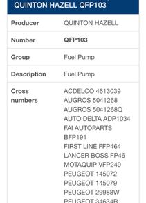 Toyota fuel pump