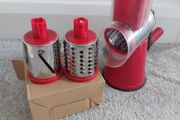 small manual rotary drum grater / slicer