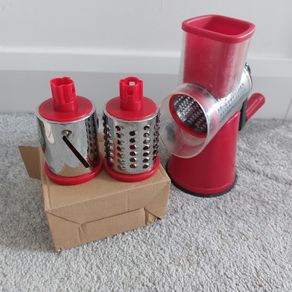 small manual rotary drum grater / slicer