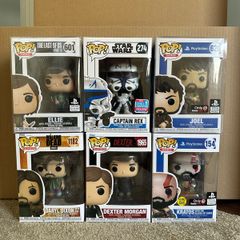 Funko Pop! Bundle x6: Dexter | Joel | Ellie | Captain Rex | Kratos | Daryl Dixon