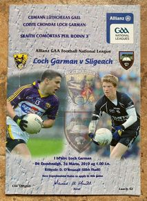 2010 Wexford v Sligo - GAA Allianz Football League Programme