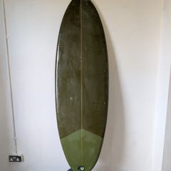 6'2" Single Fin Surfboard - Custom Art + Fin & Bag