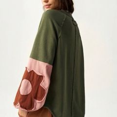 Fab Bohemela Khaki Sweatshirt Size XL