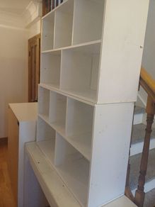 2 ikea units and dressing table