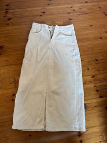 white skirt