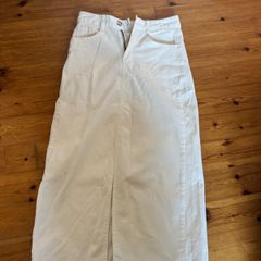 white skirt